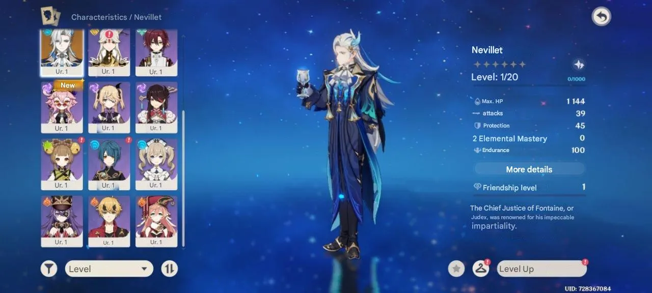 GI1053 Neuvillette + Qiqi + Mizuki Starter with Tome of the Eternal Flow 